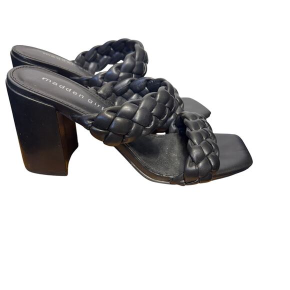 Madden Girl Shoes - Madden Girl Dixcy Double Braided Strap Heeled Sandals Size 8.5
